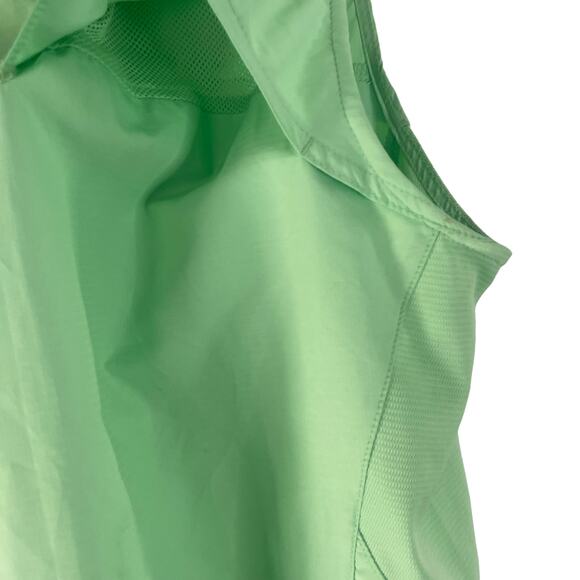 Reel Legends Women's Size Small Neon Green Sleeveless Fishing Button Shirt - Picture 6 of 8